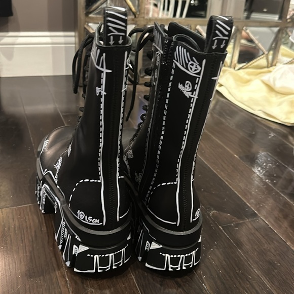 Balenciaga bulldozer lace up boot boot size 10 women’s - Picture 6 of 8